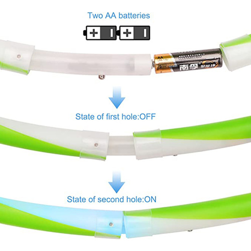 New smart colorful hula hoop LED colorful detachable hula hoop sports fitness equipment party toy