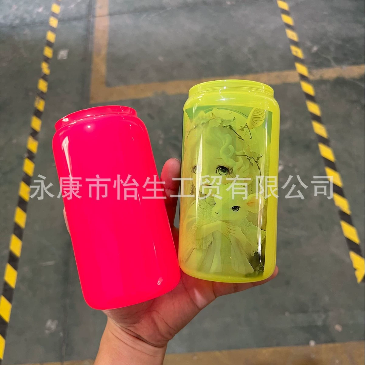 Кросс-бордер 16 OZ цветная пластиковая крышка из высоко боросиликатного стекла леопардовый прозрачный матовый пергамент Hualiela может Messon бак стеклянная чашка