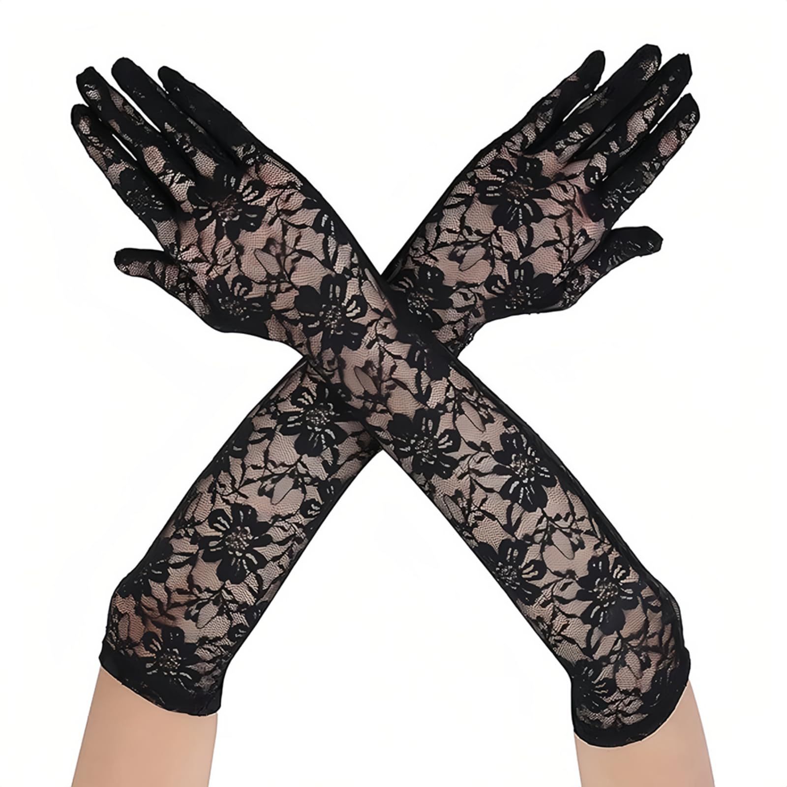 Lace sexy thin gloves