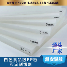PP食品级塑料尼龙工程pe硬胶板板材白色猪肉防水塑胶板聚乙烯胶版