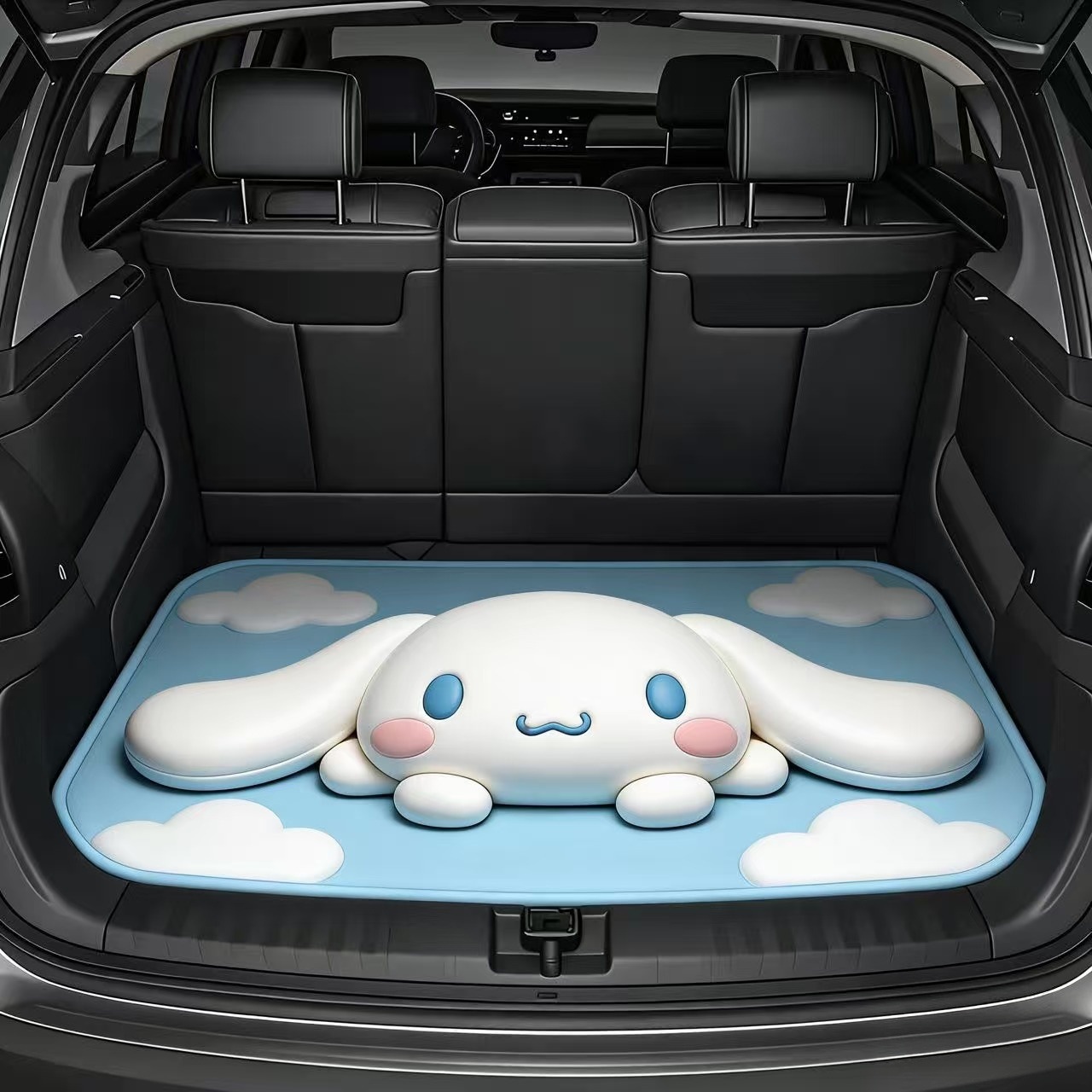 Cross-Border Sanrio Printed Dust-Proof Mat for Cars, Cartoon Design, Dirt-Resistant, Wear-Resistant, Easy to Care For, Trunk Mat, in Stock