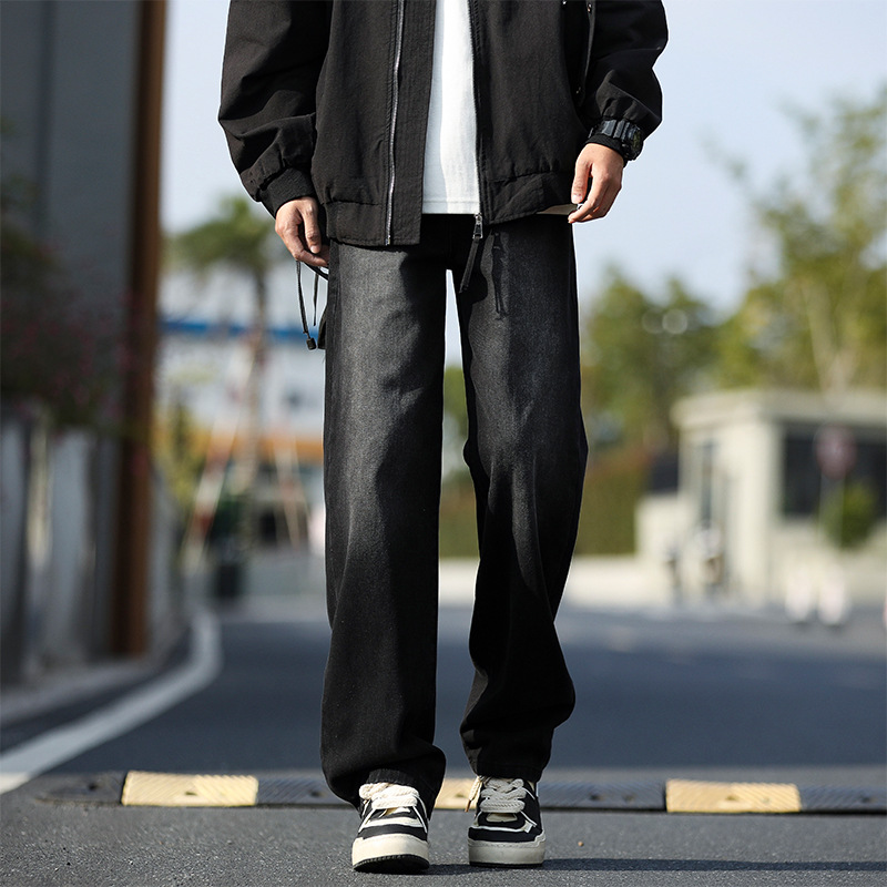 Jeans Men's Summer Thin 2025 New Loose Straight Pants American Spring and Autumn Youth Casual Pants