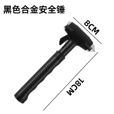 rescue hammer, safety hammer, multi-functional, Qəza çəkici - black-alloy