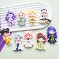 樹脂部品の大カドナの女の子の王女のクリームの携帯のケースのブレスレットのdiyのアクセサリーのペンダントの手作りの部品