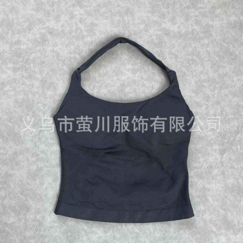 Transfronterizos Europa y América DF mujeres sin pantalones cuello largo chaleco de acondicionamiento físico hermosa espalda cuerpo de forma anti-descalzo mujeres