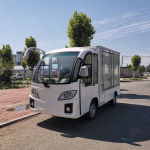 电动送餐车厂区校园酒店车厢式四轮保温送餐车中转电动送餐车厂家