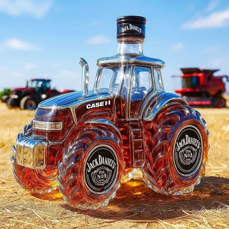 A tractor whiskey bottle with the number 135.135拖拉机醒酒器|undefined