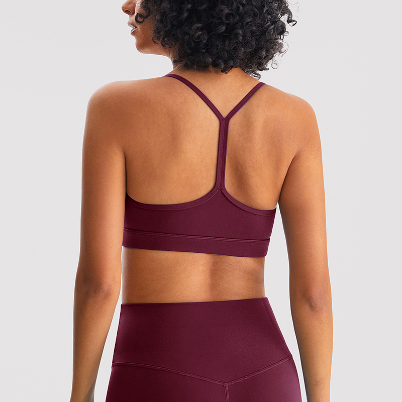 Nulrx nueva ropa de yoga desnudo chaleco pilates deportes ropa interior las mujeres sexy belleza espalda fitness sujetador yoga