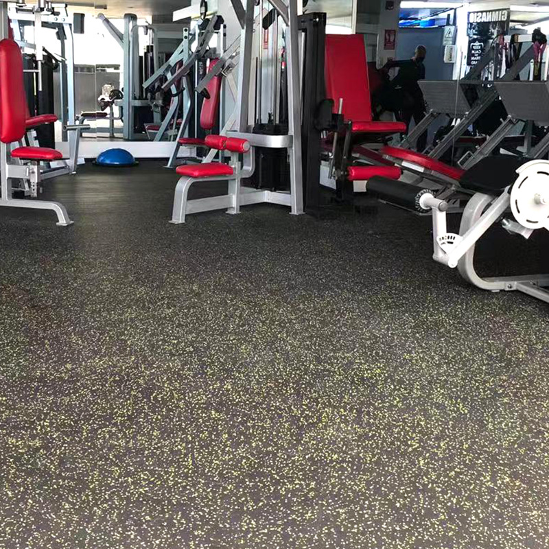 环保隔音橡胶健身地垫家用运动减震地胶垫力量区安全橡胶地垫室内