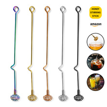 304不锈钢搅拌棒创意酒吧调酒神器长柄奶茶咖啡鸡尾酒蜂蜜搅拌具