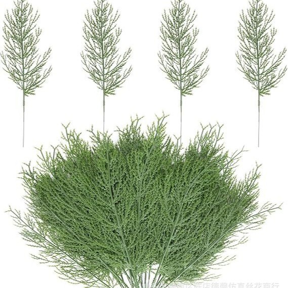 Cross-border hot Amazon simulation plant pine leaves DIY for interior decoration wholesale of front door and wall
