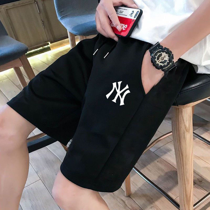 Summer Thin Sports Casual Shorts Men's Loose Straight-leg Five-quarter Pants Men's Trendy Brand Versatile Popular ins Beach Pants