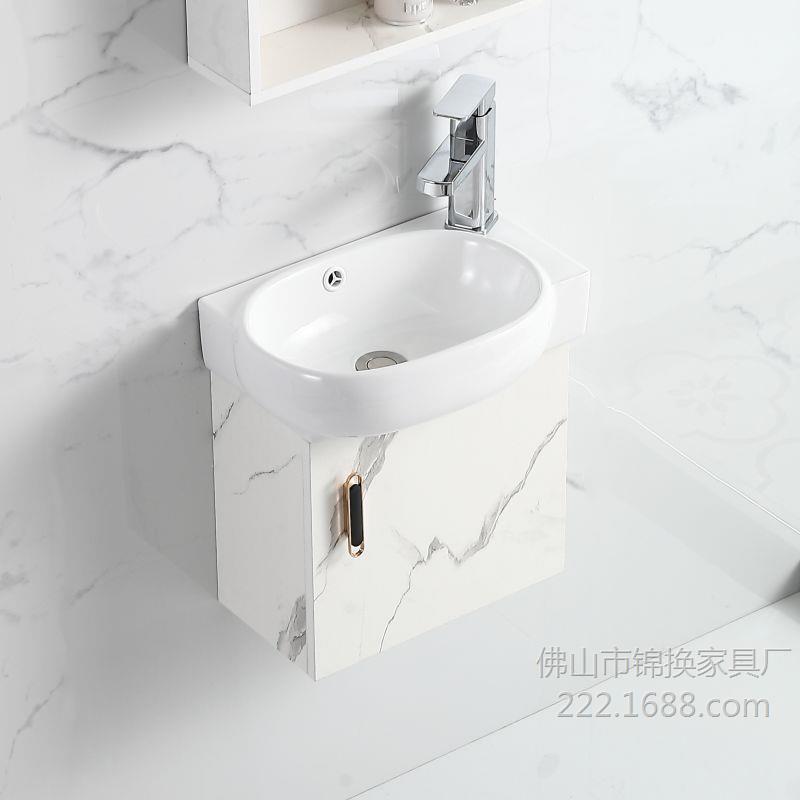 pequeño gabinete de baño inteligente impermeable gabinete de baño combinado lavabo lavabo lavabo lavabo simple image 3