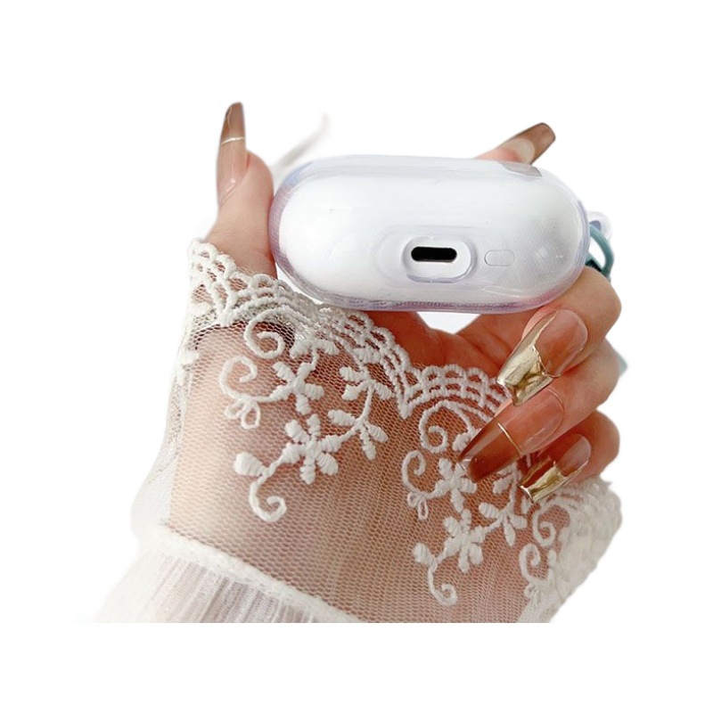 Aplicable OPPO EncoX3 funda protectora para auriculares inalámbricos Bluetooth TPU funda para auriculares transparente carcasa para auriculares a prueba de golpes y caídas