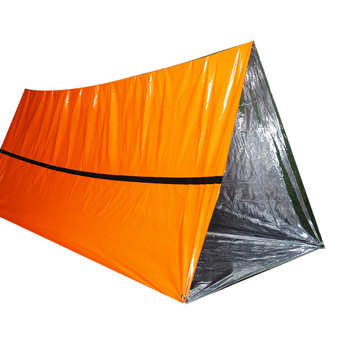 Outdoor first aid tent emergency rescue tent portable orange thermal blanket insulated PE sleeping bag tent cross-border wholesale