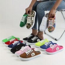 C 43413 Canvas slip-on mules ����һ�ŵŰ���Ь�羳����ͨ