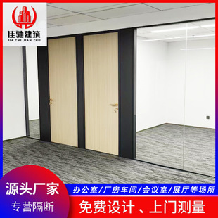 Modern Minimalist 90 Panoramic Double-Glazed Partitions, Wooden Doors, Italian Minimalist Doors, Can Be Ordered
