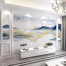2025新款五宫格电视背景墙布8D立体客厅沙发卧室影视墙3D壁纸壁画
