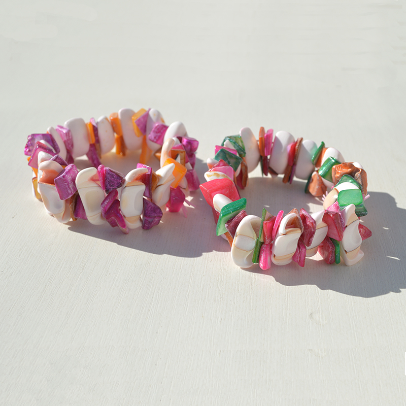 Conchas naturales pulsera caracoles collar diy joyas de chicas hechas a mano puestos de mercado nocturno regalos características pulseras