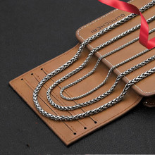 泰银复古做旧龙骨链925纯银项链潮男款银链子配链女士毛衣链简约