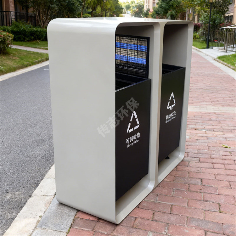 Smart City Park Street Solar Mosquito Killer Lamp Stainless Steel Sorting Trash Can Powder Spray Peel Box Factory Customization Smart City Park Street Solar Mosquito Killer Lamp Stainless Steel Sorting Trash Can Powder Spray Peel Box Factory Customization