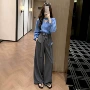 长袖好看新款秋季阔腿裤