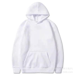 厂家批发220克纯色光版加绒卫衣欧码支持各种小标刺绣和烫画工艺