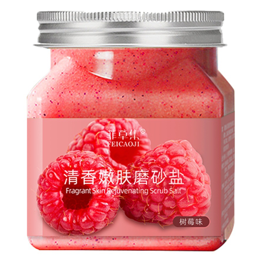 Exfoliante corporal transfronterizo para todo el cuerpo, exfoliante para piel de gallina, blanqueador, para baño, piel del cuerpo, exfoliante facial de sal marina, hidratante