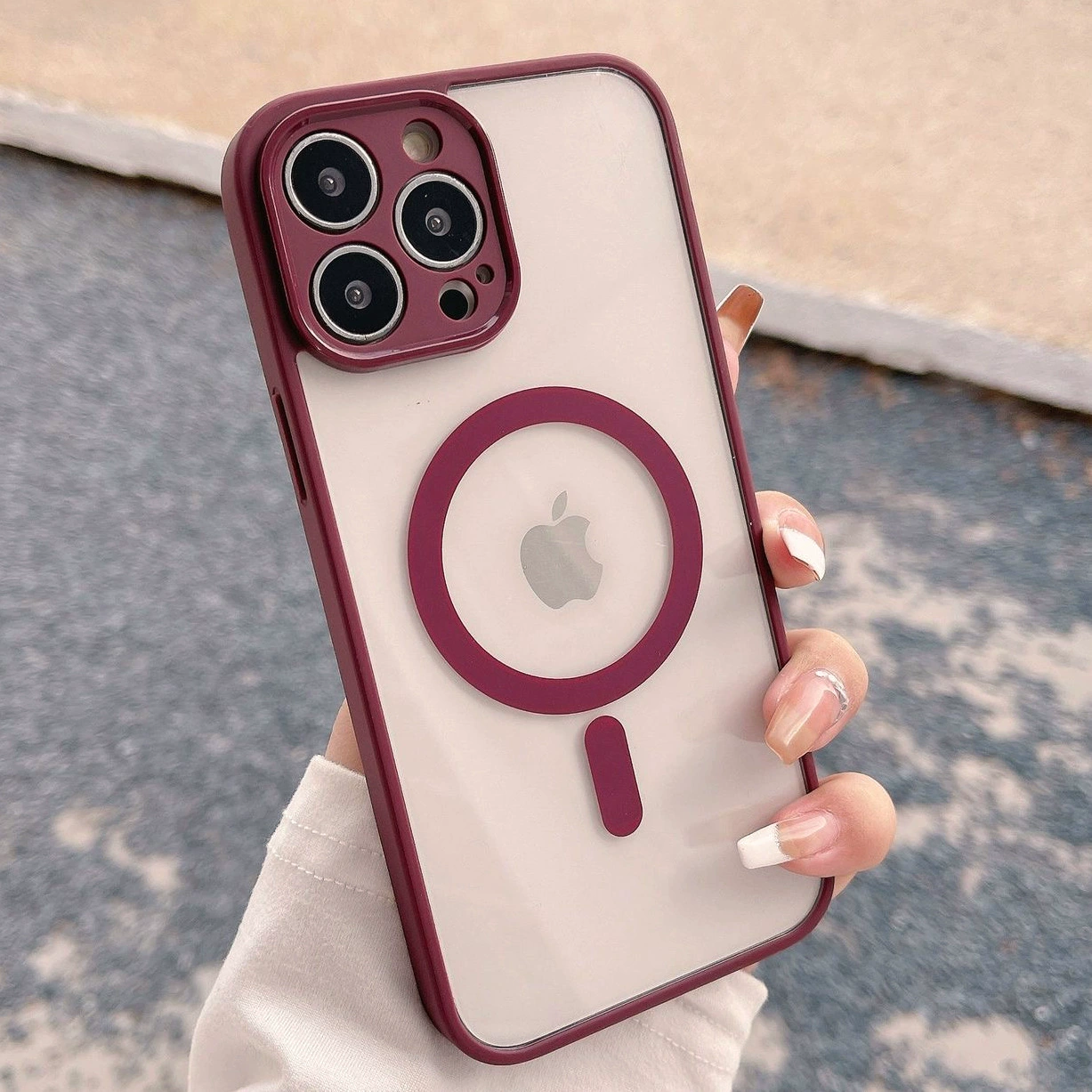 Чехол для телефона (Apple) совместимый с iPhone 13, прозрачная крышка из поликарбоната, матовый TPU-корпус, защита от падения