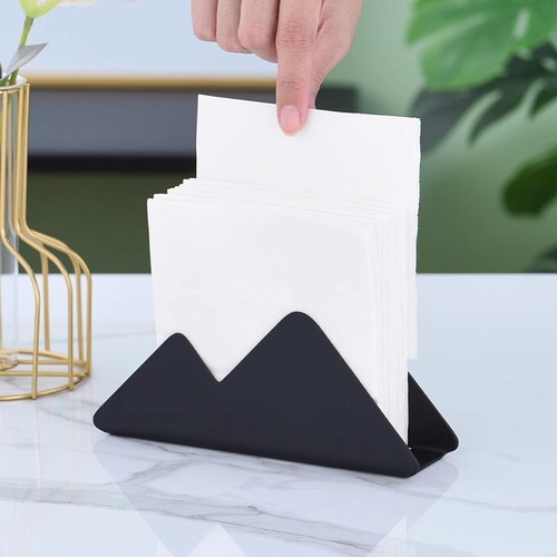 Iron painted black volcanic paper towel holder hotel Western paper towel holder vertical napkin holder restaurant paper towel holder