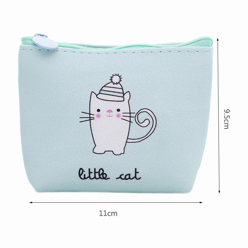 Unisex Letter Cat Pu Leather Zipper Coin Purses display picture 13