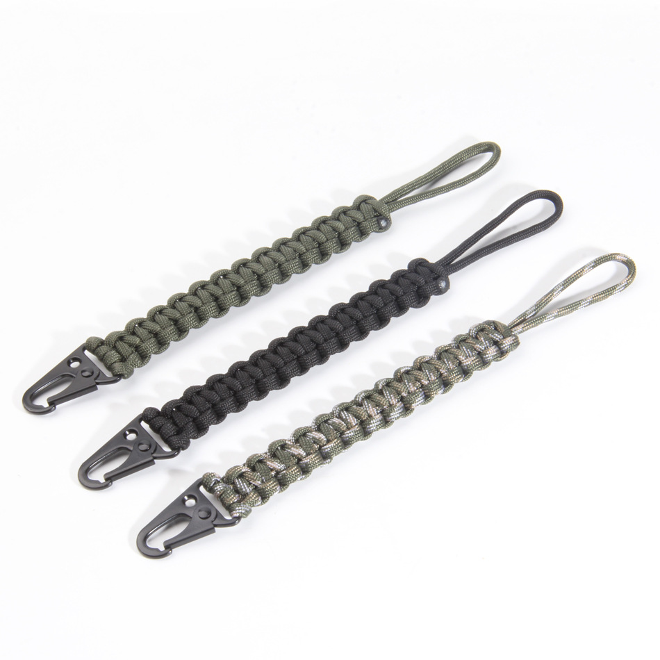 Amazon Venta caliente tejida a mano 7-Core montañismo cordón titular de la tarjeta universal águila boca cordón equipo al aire libre