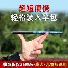 釣り竿ミニ版超小型渓流手竿ポータブルミニ竿子供用釣り道具25cm渓流釣り竿
