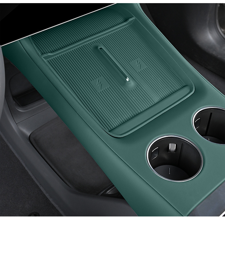 Suitable for Xiaomi Yu7 Front Water Cup Mat Protective Stickers, a Pair of Silicone Center Console Water Cup Anti-Slip Pads
