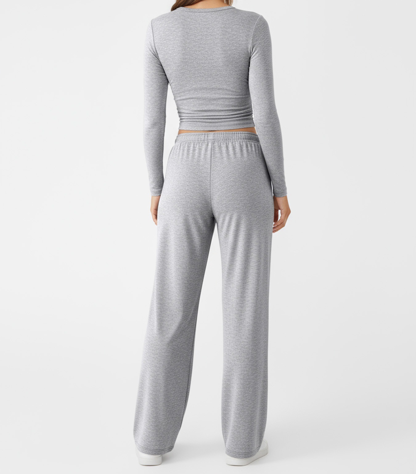 New Fashion Casual Suit Sports Yoga Autumn And Winter Crew Neck Long Sleeve Women_ecoleips.com