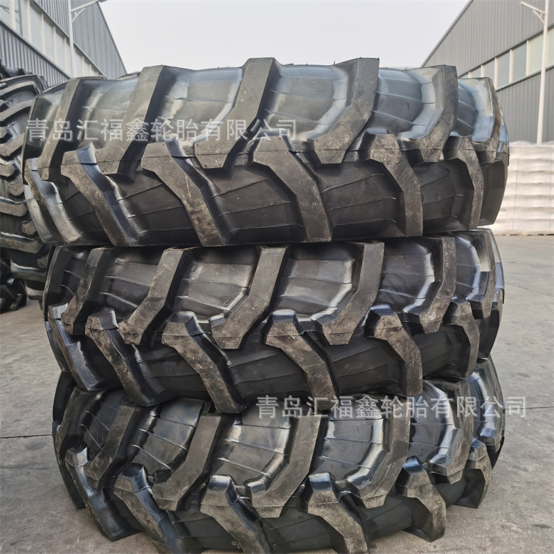 现货供应农用轮胎14.9-26 R-1人字花纹 大马力拖拉机轮胎前轮