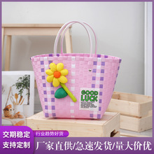 大容量diy菜篮子手工编织包沙滩包伴手礼手提包节日礼品袋包拎包