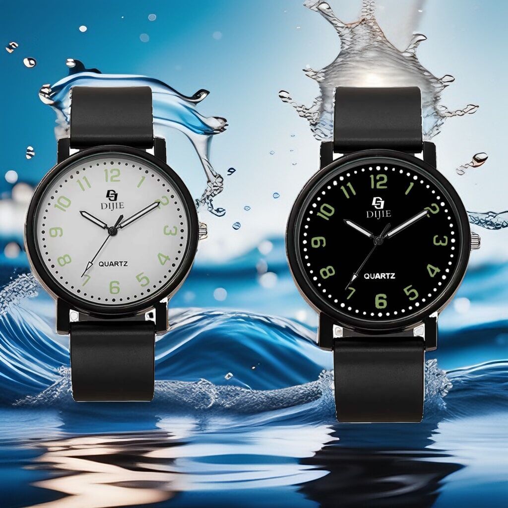 High School Junior High School Women's Civil Servant Watch Men's Student Silicone Women's Aggressive Fashion Quartz Watch Waterproof Luminous