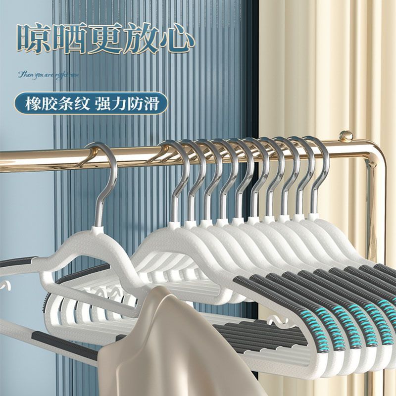 Clothes Hanger for Home Use, Non-Slip, Anti-Shoulder Angle, Clothes Support for Drying Clothes, Special Clothing Rack, Wardrobe Traceless Support Rack
