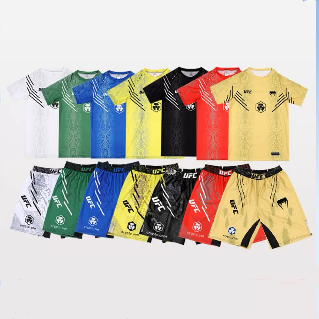 拳击散打套装UFC毒液综合格斗自由搏击男女运动MMA高弹速干训练服