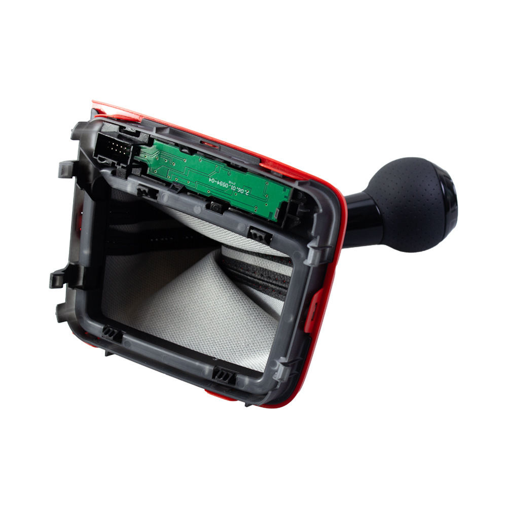 Transfronterizo aplicable a Volkswagen Golf 7 coche GLI línea roja cabeza de cambio de marchas bola de mano cubierta de polvo accesorios integrados image 4