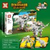 dinosaur Take the fight Building blocks Mosaic Model deformation compatible Lego dinosaur world Garage Kit Toys gift On behalf of