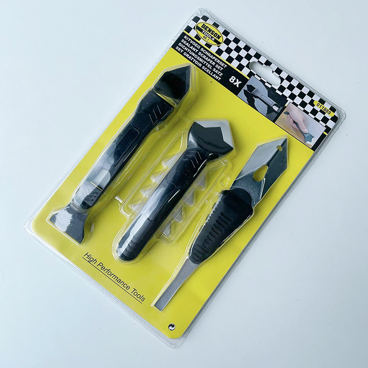 新款阴角刮板玻璃铲胶器 角度铲刀清除残胶刮刀美缝工具刮胶套装