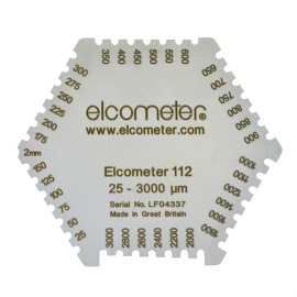 英国易高Elcometer 112AL冲压铝制湿膜梳 (10片装)六角湿膜卡