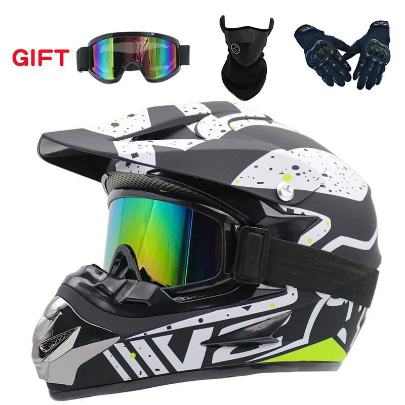 モトクロスヘルメット四季ヘルメット男マウンテンバイク小型クロスカントリーヘルメット全ヘルメット送風鏡マスク手袋|undefined