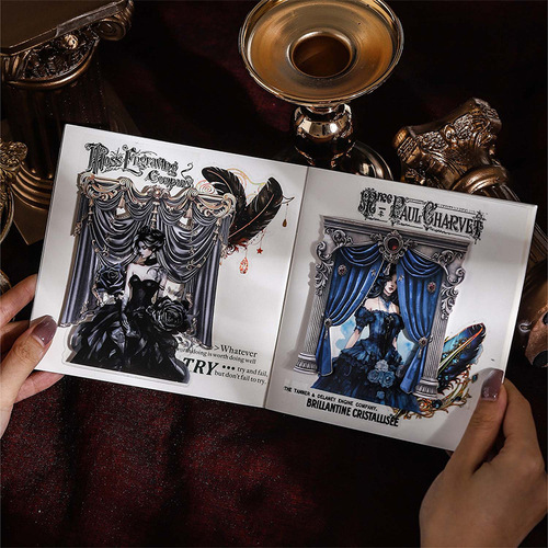 A Wonderful Day European-Style Window Curtain Lace Hard Card Baroque Curtain Series Retro Handmade Journal DIY Decoupage