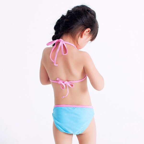 Children's split cute swimwear girl's