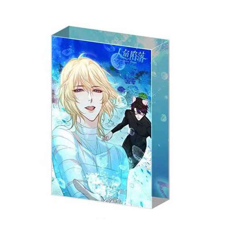 亚克力生日砖UV印刷动漫卡通桌面摆件夹层亚克力流沙麻将加工