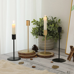 Bulk Nordic Iron Candle Stands with Long Candles, Home Decor Candlelight Dinner Romantic Decor Accessory Atmospheric Sensation