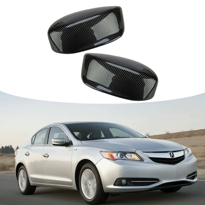 Suitable for 13-22 Acura Ilx Rearview Mirror Shell Carbon Fiber Pattern Mirror Cover Original Car Body Decoration Accessories (Other Automotive Exterior Supplies)